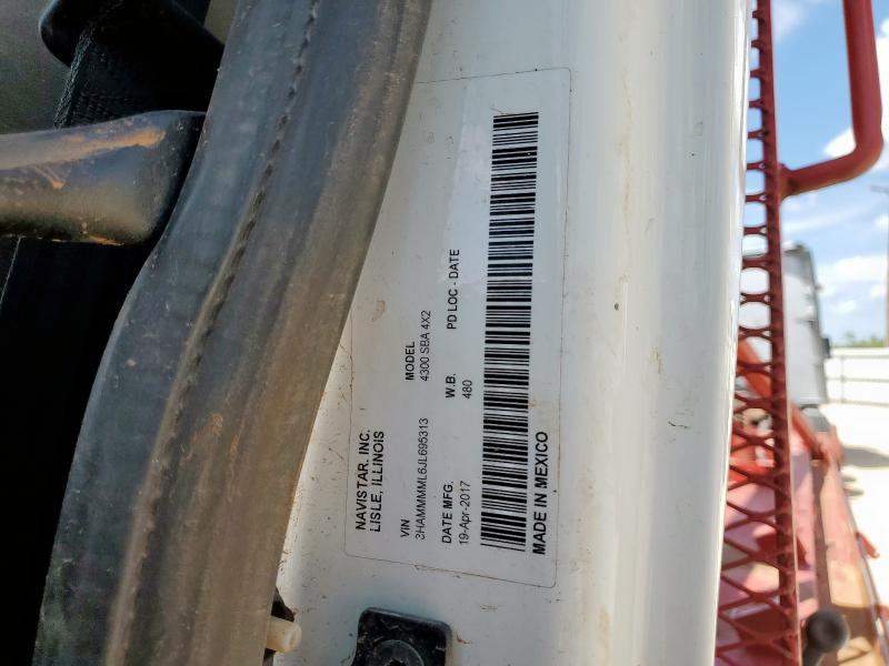 3HAMMMML6JL695313 - 2018 INTERNATIONAL 4000 4300 أبيض صورة 10