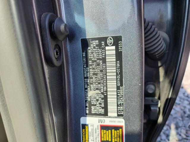 4T1BK3EK0AU105383 - 2010 TOYOTA CAMRY SE Boz foto 12