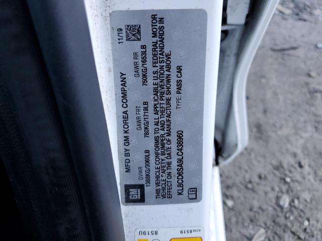 KL8CD6SA9LC438960 - 2020 CHEVROLET SPARK 1LT 白色 照片 12