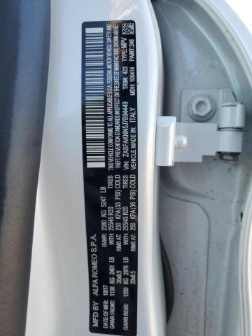 ZASFAKNN5J7B94449 - 2018 ALFA ROMEO STELVIO TI SPORT WHITE photo 13