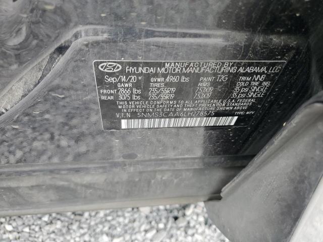 5NMS3CAA6LH278575 - 2020 HYUNDAI SANTA FE SEL Серый фото 14