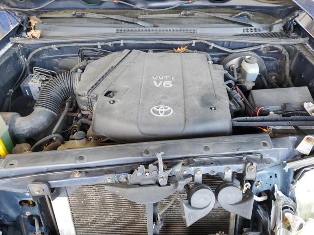 5TELU42N57Z404200 - 2007 TOYOTA TACOMA DOUBLE CAB Կապույտ լուսանկար 11