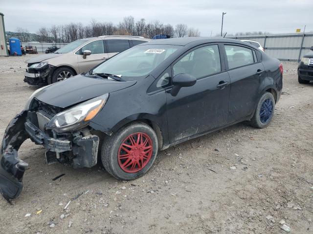 KNADM4A34E6379625 - 2014 KIA RIO LX BLACK photo 1