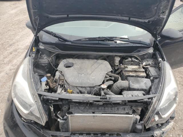 KNADM4A34E6379625 - 2014 KIA RIO LX BLACK photo 11