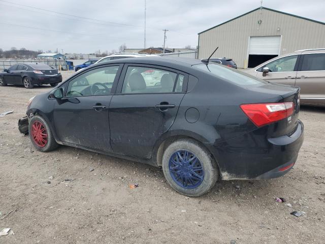 KNADM4A34E6379625 - 2014 KIA RIO LX BLACK photo 2