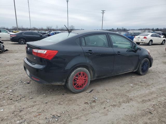 KNADM4A34E6379625 - 2014 KIA RIO LX BLACK photo 3