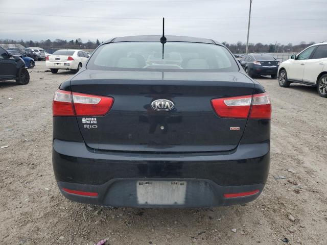 KNADM4A34E6379625 - 2014 KIA RIO LX BLACK photo 6