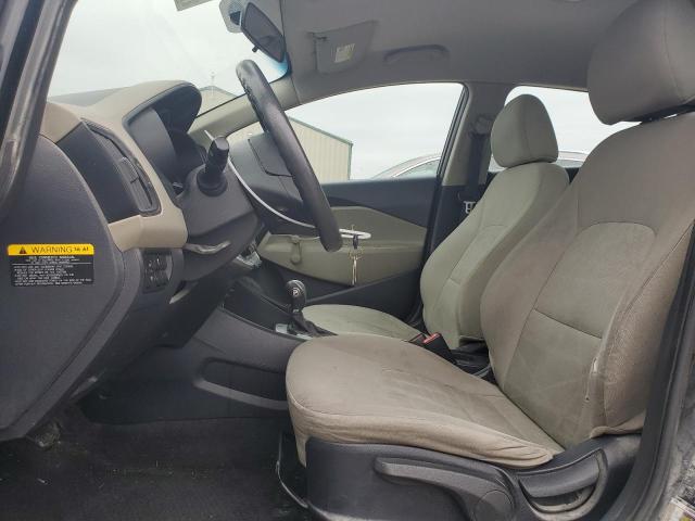 KNADM4A34E6379625 - 2014 KIA RIO LX BLACK photo 7