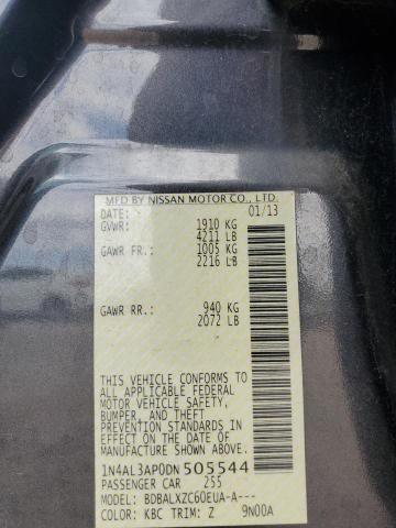 1N4AL3AP0DN505544 - 2013 NISSAN ALTIMA 2.5 灰色 照片 12