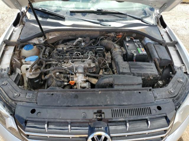 1VWBN7A33EC068937 - 2014 VOLKSWAGEN PASSAT SE Արծաթագույն լուսանկար 11