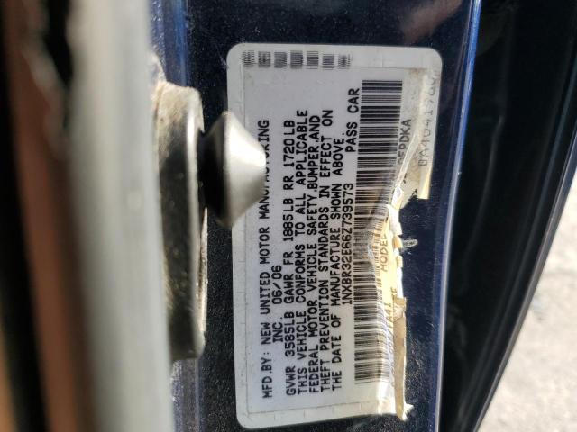 1NXBR32E66Z739573 - 2006 TOYOTA COROLLA CE BLUE photo 12