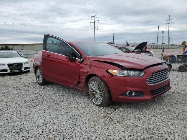 3FA6P0HD8ER140100 - 2014 FORD FUSION SE RED photo 4