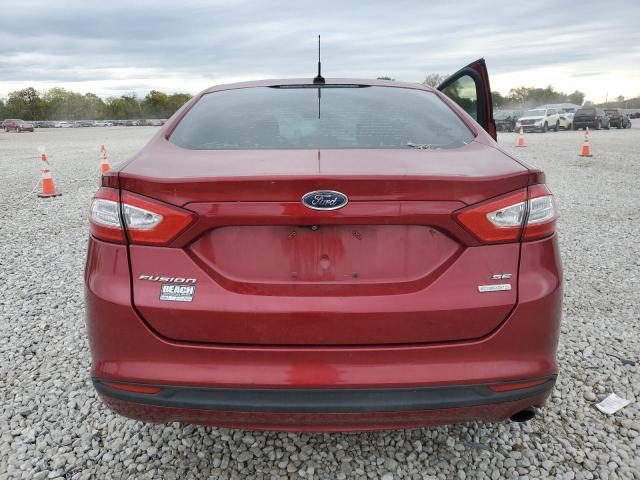 3FA6P0HD8ER140100 - 2014 FORD FUSION SE RED photo 6