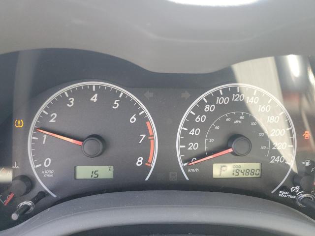 2T1BU4EE5AC385863 - 2010 TOYOTA COROLLA BASE ვერცხლისფერი ფოტო 9