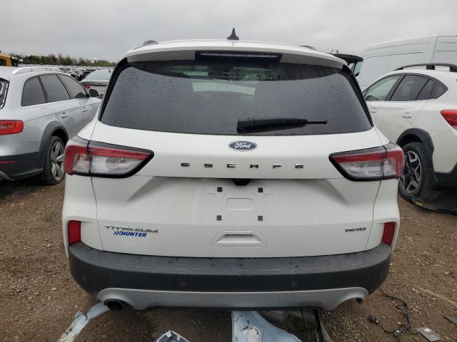 1FMCU9J92NUA38652 - 2022 FORD ESCAPE TITANIUM WHITE photo 6