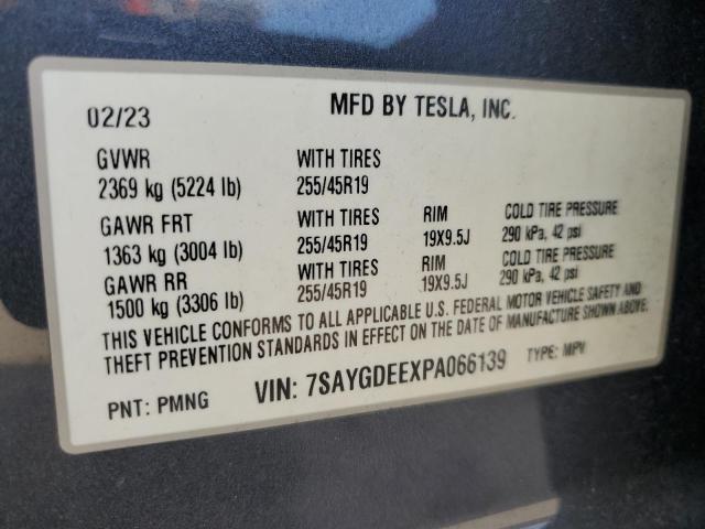 7SAYGDEEXPA066139 - 2023 TESLA MODEL Y Сұр фото 13