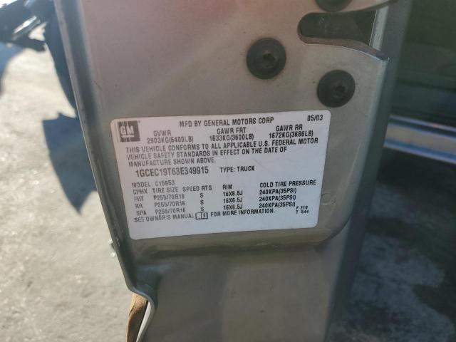 1GCEC19T63E349915 - 2003 CHEVROLET SILVERADO C1500 棕色 照片 12