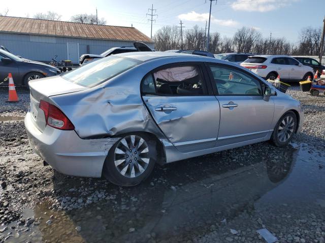 19XFA16969E025928 - 2009 HONDA CIVIC EXL ვერცხლისფერი ფოტო 3