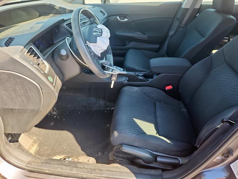 19XFB2F55EE032153 - 2014 HONDA CIVIC LX GRAY photo 7