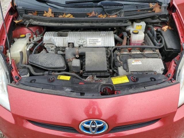 JTDKN3DUXA0115134 - 2010 TOYOTA PRIUS RED photo 11