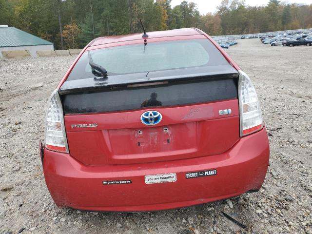 JTDKN3DUXA0115134 - 2010 TOYOTA PRIUS RED photo 6