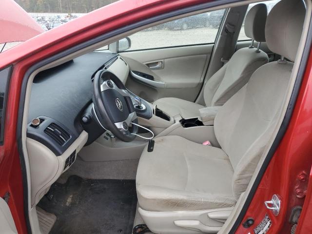 JTDKN3DUXA0115134 - 2010 TOYOTA PRIUS RED photo 7