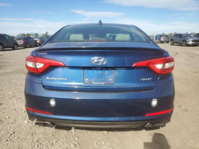 5NPE34AF0GH319676 - 2016 HYUNDAI SONATA SPORT BLUE photo 6