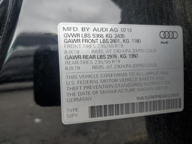 WA1LFAFP4EA022469 - 2014 AUDI Q5 PREMIUM PLUS BLACK photo 13