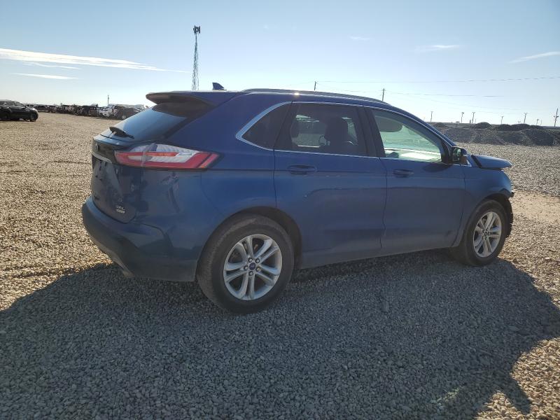 2FMPK3J91LBA26757 - 2020 FORD EDGE SEL Niebieski zdjęcie 3