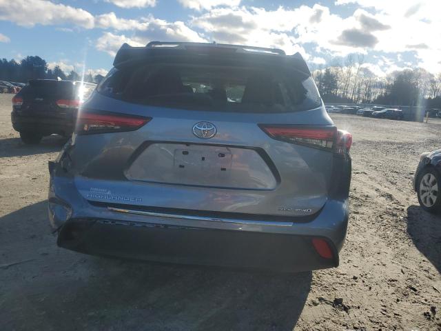 5TDGZRBH0MS153878 - 2021 TOYOTA HIGHLANDER XLE BLUE photo 6