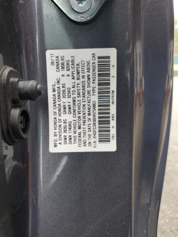 2HGFC3A56HH754865 - 2017 HONDA CIVIC SI GRAY photo 12