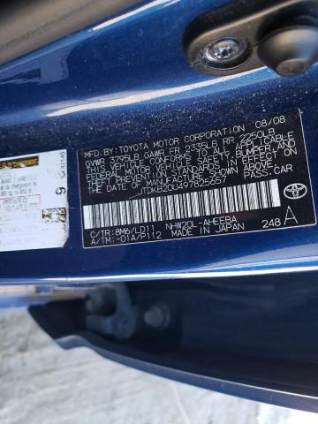 JTDKB20U497825657 - 2009 TOYOTA PRIUS BLUE photo 13