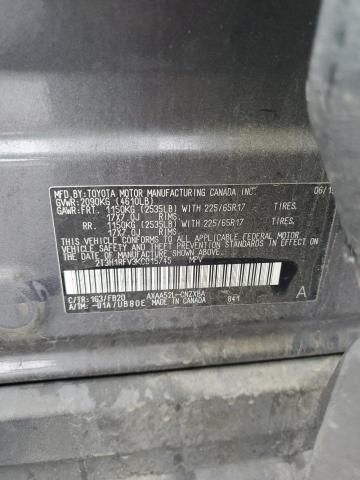 2T3H1RFV3KC015745 - 2019 TOYOTA RAV4 LE Графитовый фото 13