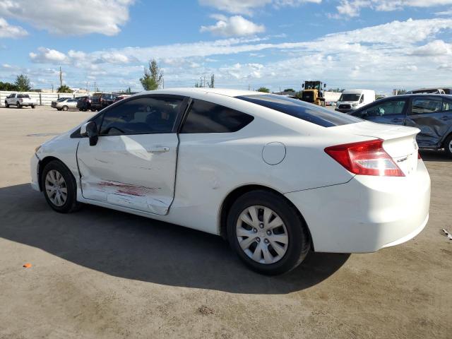 2HGFG3B55CH541093 - 2012 HONDA CIVIC LX WHITE photo 2