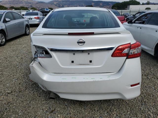 3N1AB7AP2DL776449 - 2013 NISSAN SENTRA S WHITE photo 6