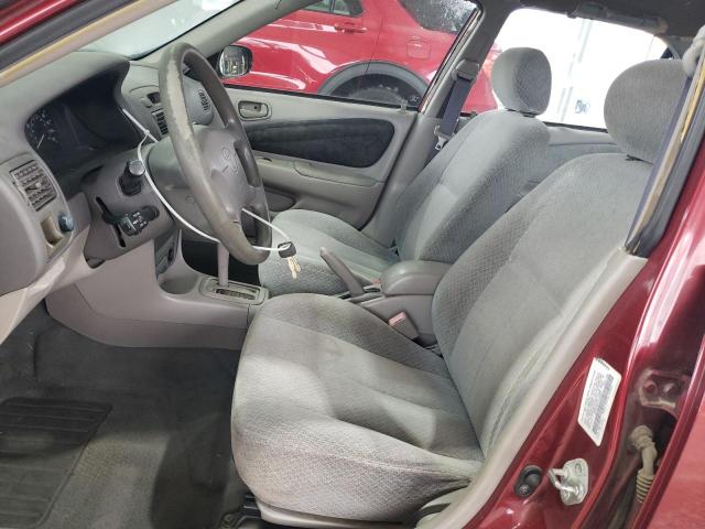 1NXBR12E3YZ350560 - 2000 TOYOTA COROLLA VE MAROON photo 7