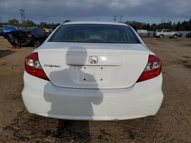 19XFB2F59CE096144 - 2012 HONDA CIVIC LX თეთრი ფოტო 6