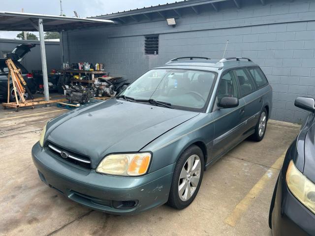 4S3BH635927309150 - 2002 SUBARU LEGACY L BLUE photo 2