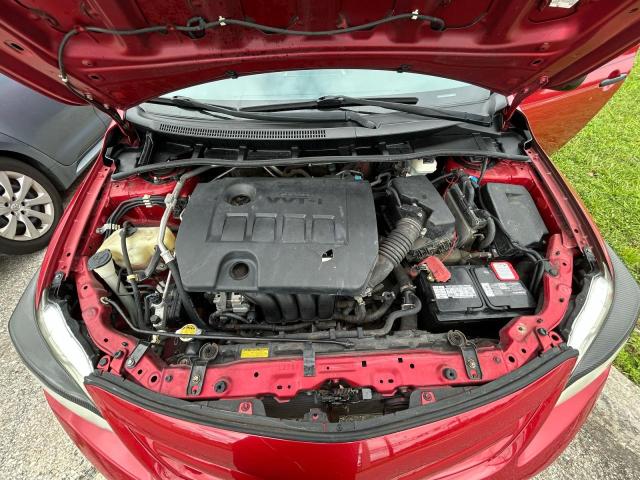5YFBU4EE9CP013638 - 2012 TOYOTA COROLLA BASE Rouge photo 7