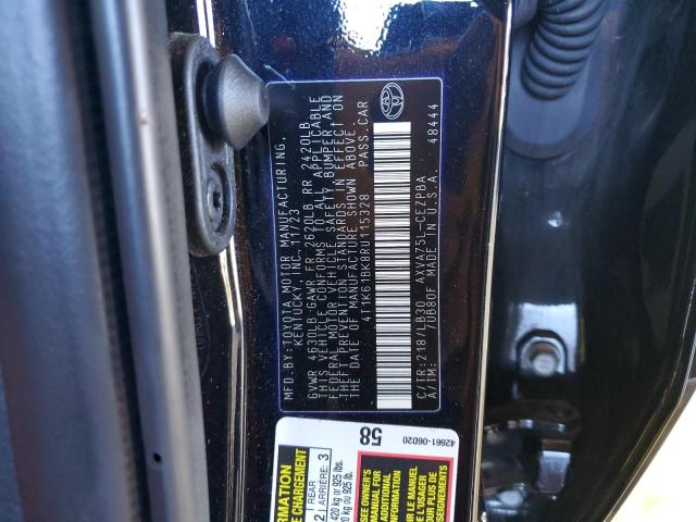 4T1K61BK8RU115328 - 2024 TOYOTA CAMRY XSE BLACK photo 12