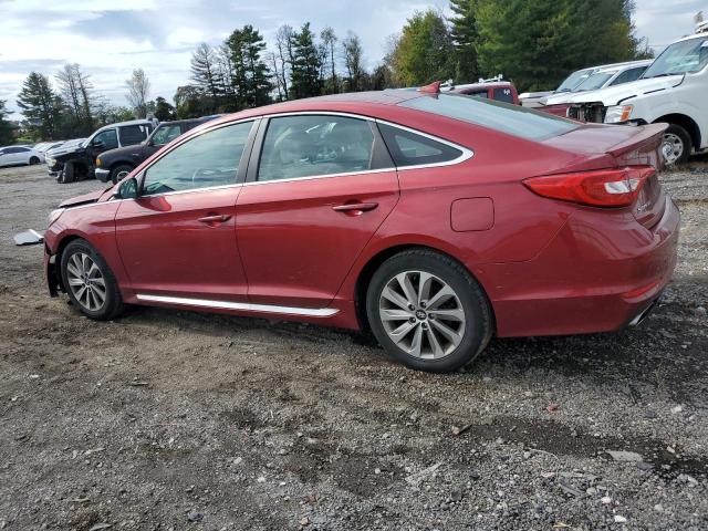 5NPE34AF2FH042558 - 2015 HYUNDAI SONATA SPORT RED photo 2