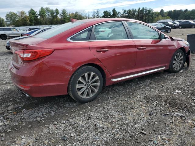 5NPE34AF2FH042558 - 2015 HYUNDAI SONATA SPORT RED photo 3