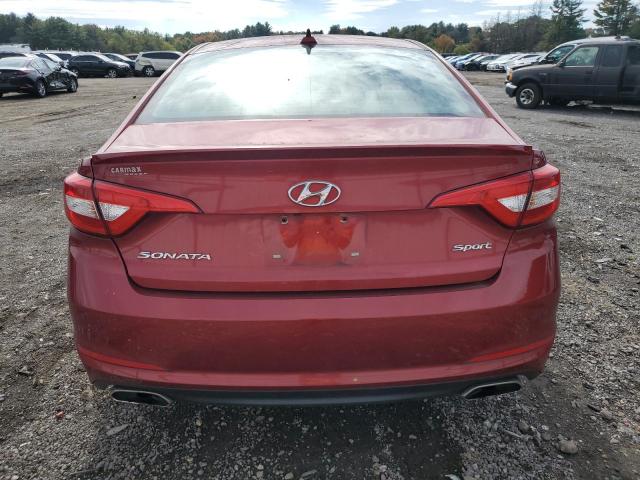5NPE34AF2FH042558 - 2015 HYUNDAI SONATA SPORT RED photo 6
