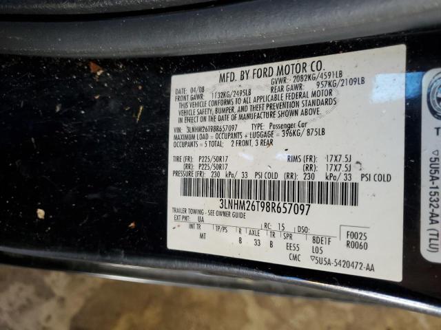 3LNHM26T98R657097 - 2008 LINCOLN MKZ Qara foto 12