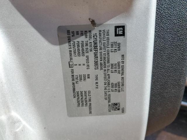 1GYUKBEF0AR136673 - 2010 CADILLAC ESCALADE LUXURY 银色 照片 13