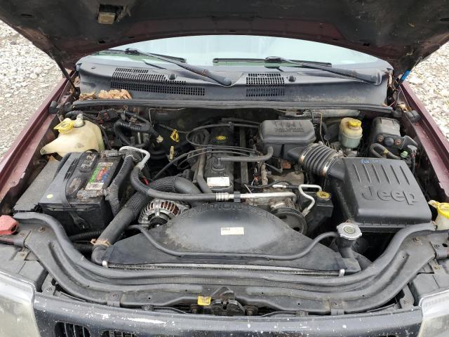 1J4GW48S5YC362615 - 2000 JEEP GRAND CHER LAREDO წითელი ფოტო 11