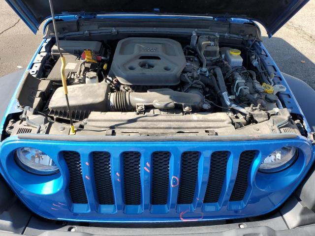 1C4HJXDNXNW167176 - 2022 JEEP WRANGLER U SPORT Blau Foto 11