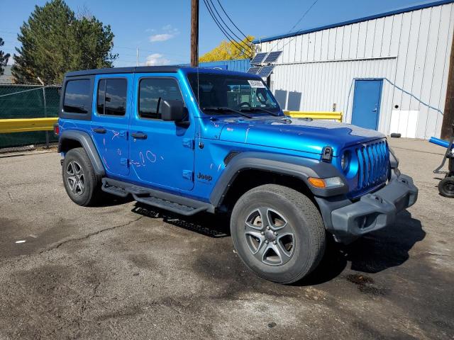 1C4HJXDNXNW167176 - 2022 JEEP WRANGLER U SPORT Blau Foto 4