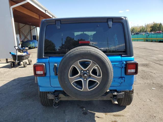 1C4HJXDNXNW167176 - 2022 JEEP WRANGLER U SPORT Blau Foto 6
