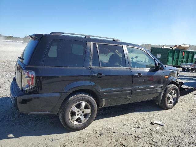5FNYF28616B033895 - 2006 HONDA PILOT EX BLACK photo 3